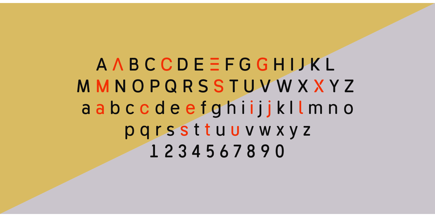 Geometris Round Medium Semi-Condensed Oblique Font preview